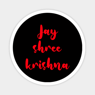 Jai shree krishna for Krishna lovers Magnet